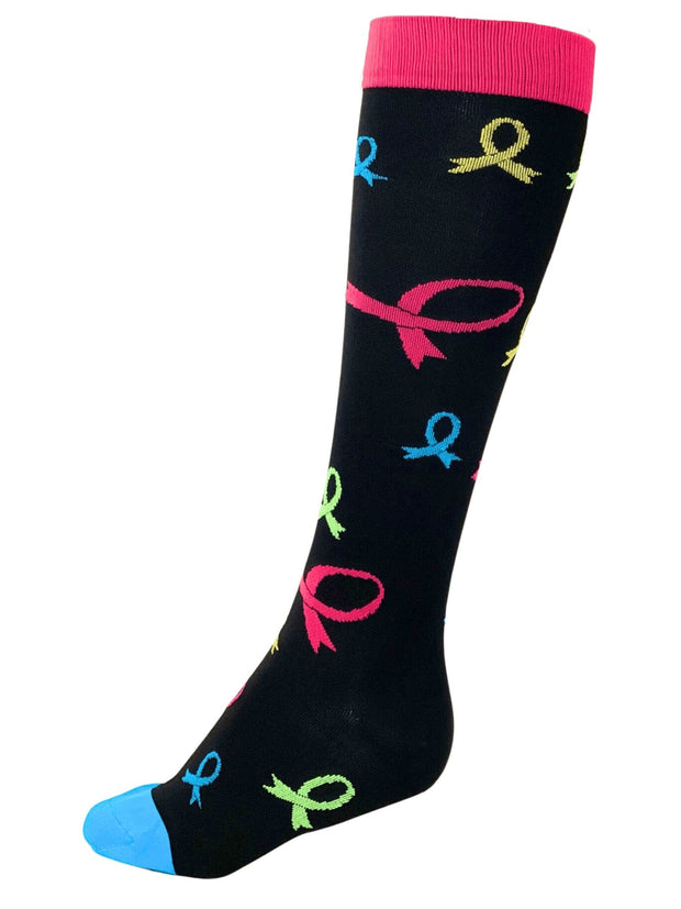 Cancer Awareness Compression Socks - Zhuri - Compression Socks